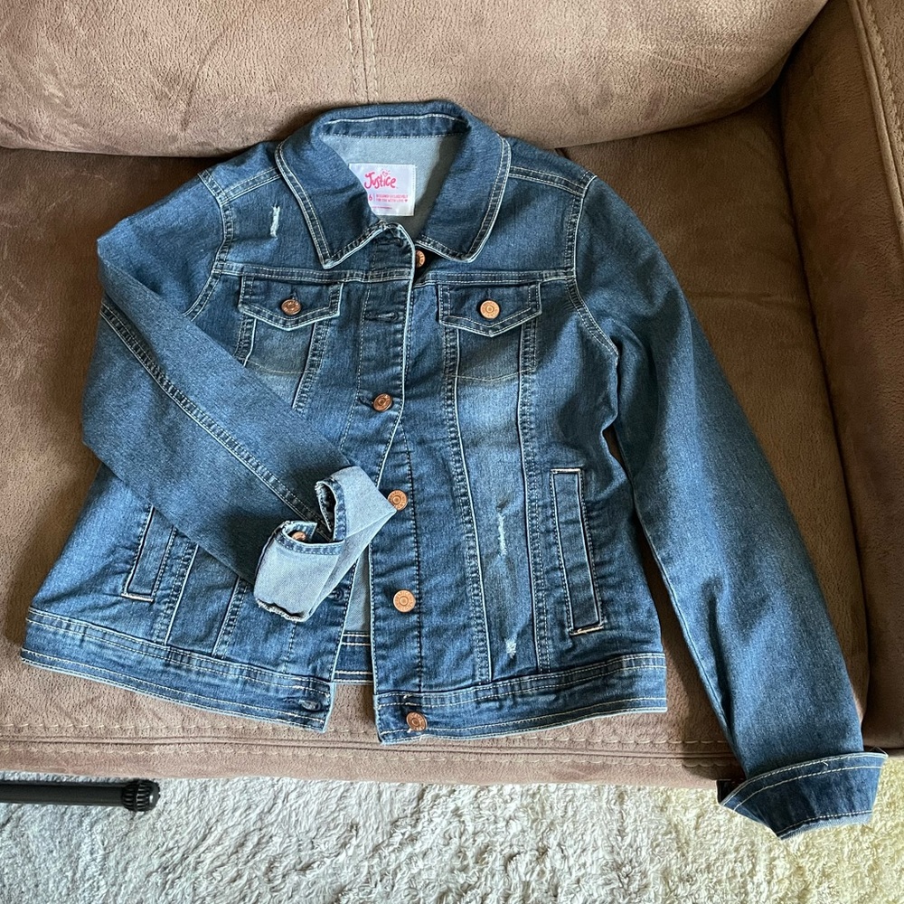 Justice Girls’ Denim Jacket!